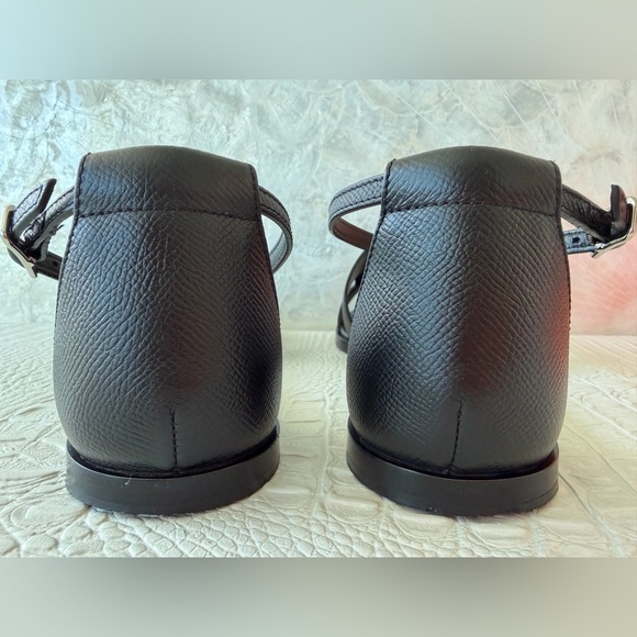 Hermes Santorini Black Sandals, Suze 39,5 ( 9,5) - Picture 6 of 15